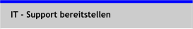 IT - Support bereitstellen