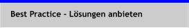 Best Practice - Lsungen anbieten